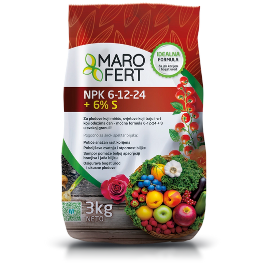 NPK 6-12-24 + 6% S MOĆNA FORMULA U SVAKOJ GRANULI